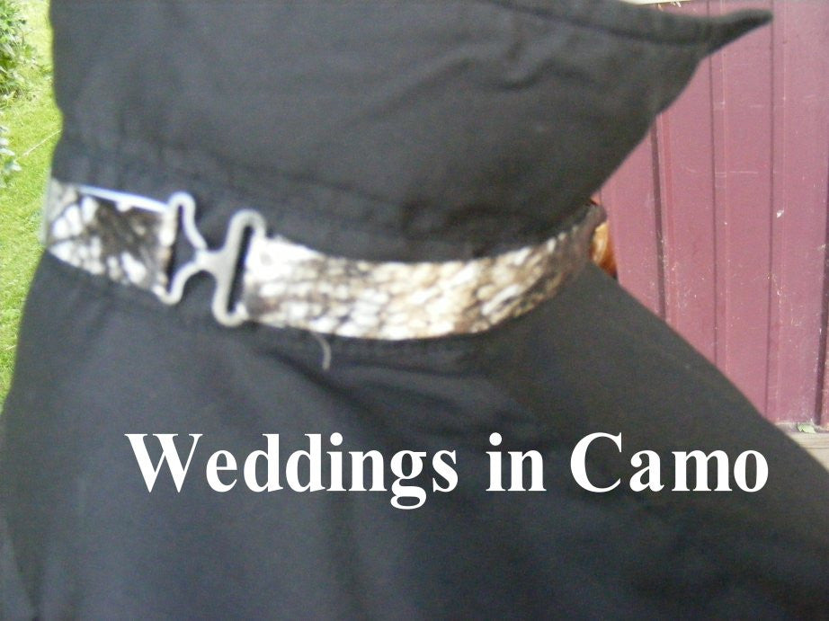 camo clip on tie