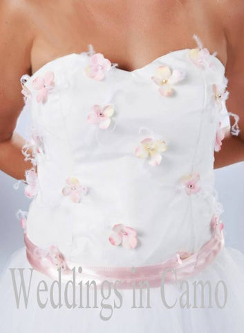SHORT Wedding Dress+COUNTRY Wedding dress+ Beads and OSTRICH feathers