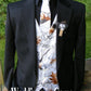 mens camo vest and tie