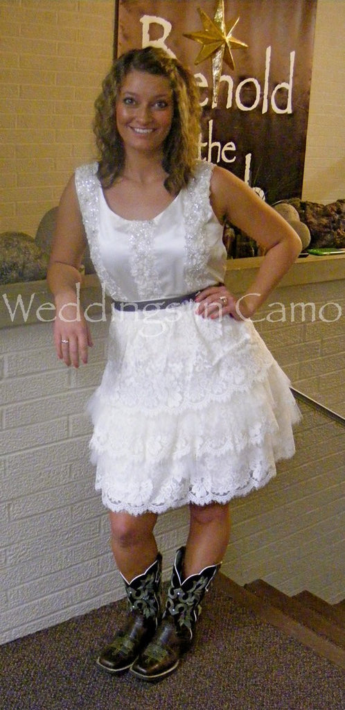 Camo short wedding clearance dresses