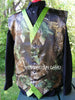 Colored CAMO Vest MENS CAMO Vest Two-tone trim sixteen color choices Custom Made