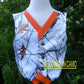Boy's Snowfall camo vest with colored trim